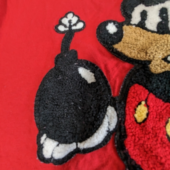 RAWYALTY BOMB RAW DRIP RED CHENILLE TEE-RED Medium - Picture 8 of 9